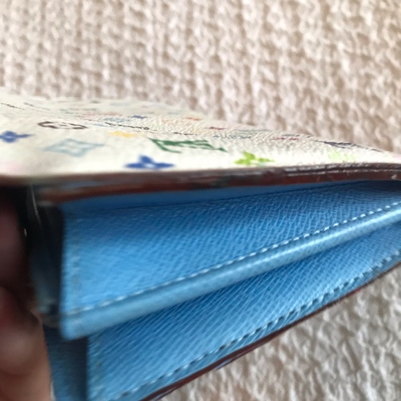 Authentic Louis Vuitton Sarah wallet long multicolore white Tresor Portefeiull - Picture 11 of 16